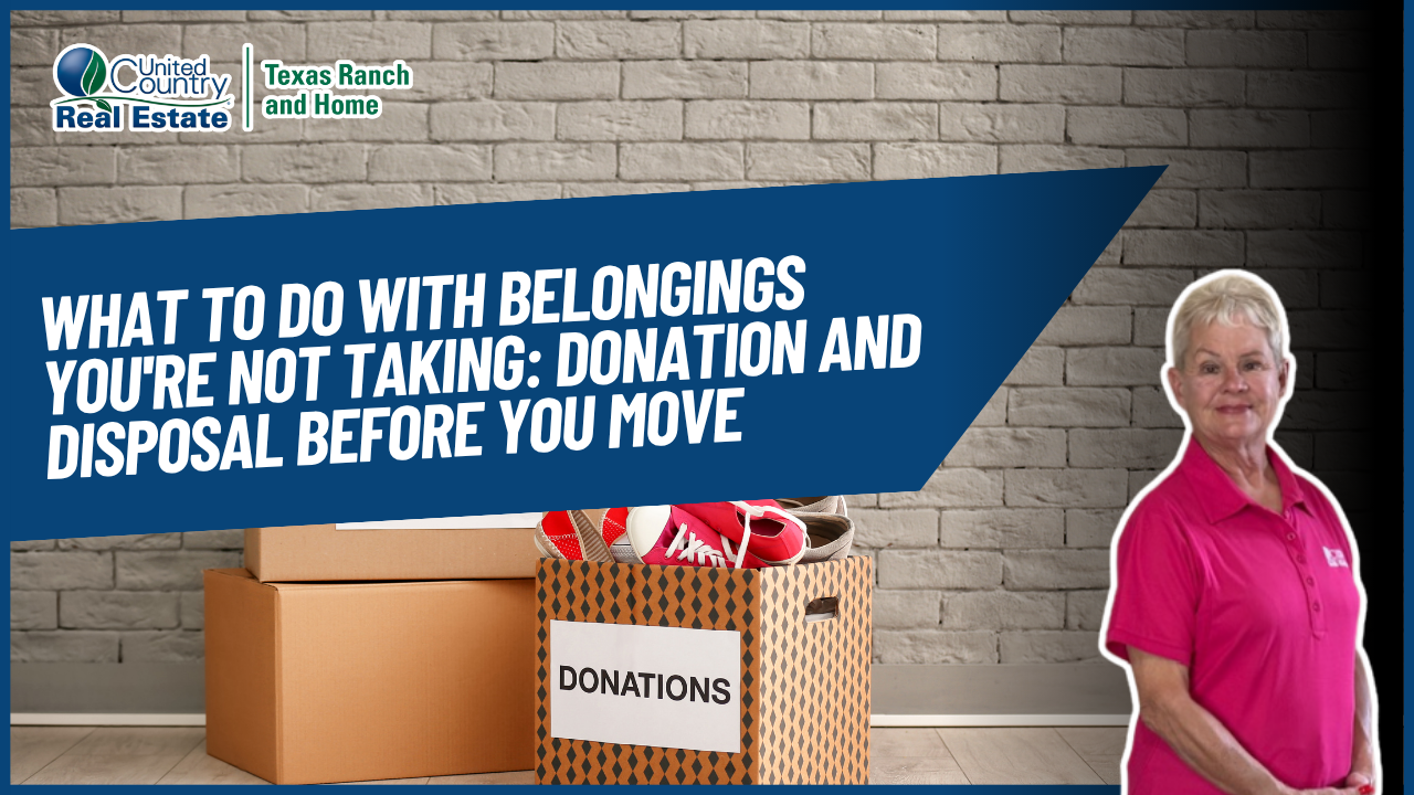 What to Do With Belongings You're Not Taking: Donation and Disposal Before You Move